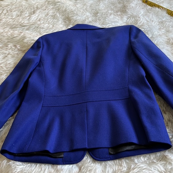 Talbots royal blue wool jacket. - Picture 3 of 12
